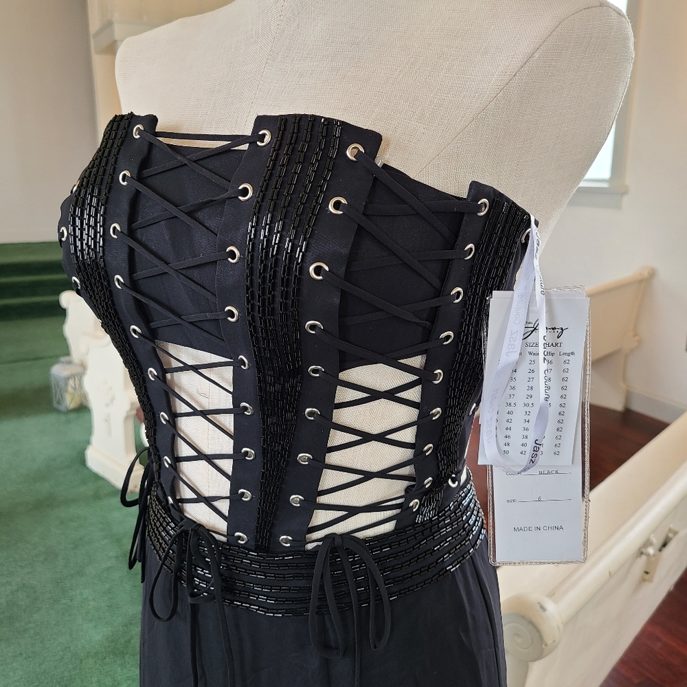 Black lace up by Jasz Couture